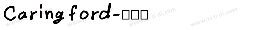 Caring ford字体转换